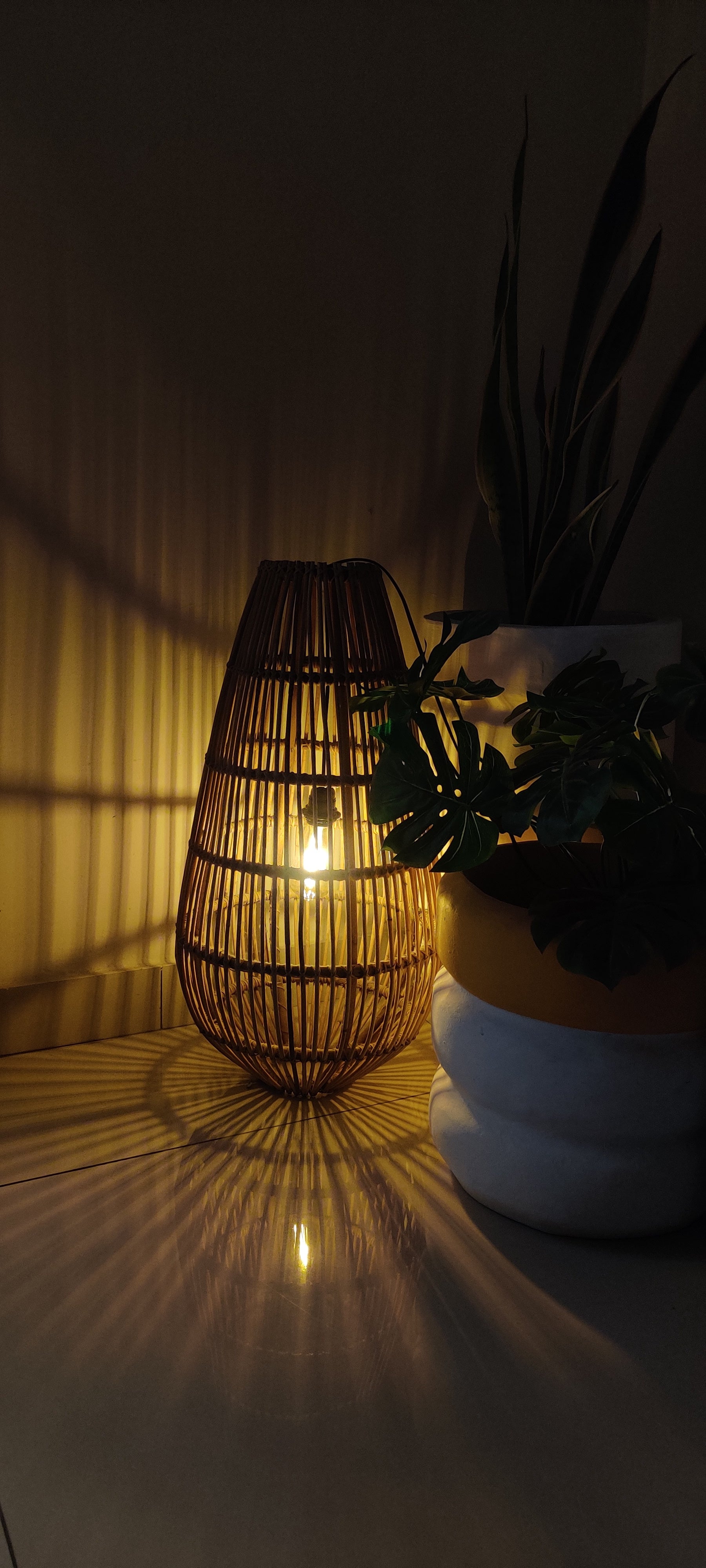 Canelight - Handcrafted Cane Floor Lamp