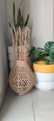 Artisan - Handcrafted Cane Floor Lamp