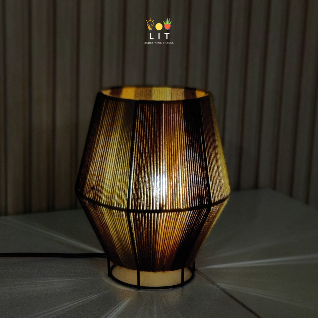 Table Lamp - Walnut Wonder