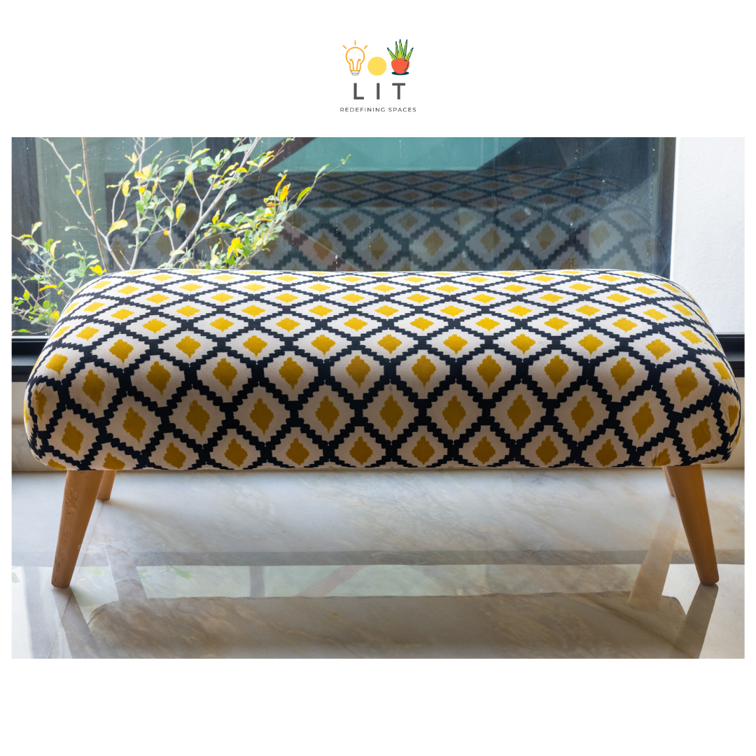 Furniture - Yellow Fellows (ottomans and Settee)