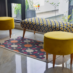 Furniture - Yellow Fellows (ottomans and Settee)